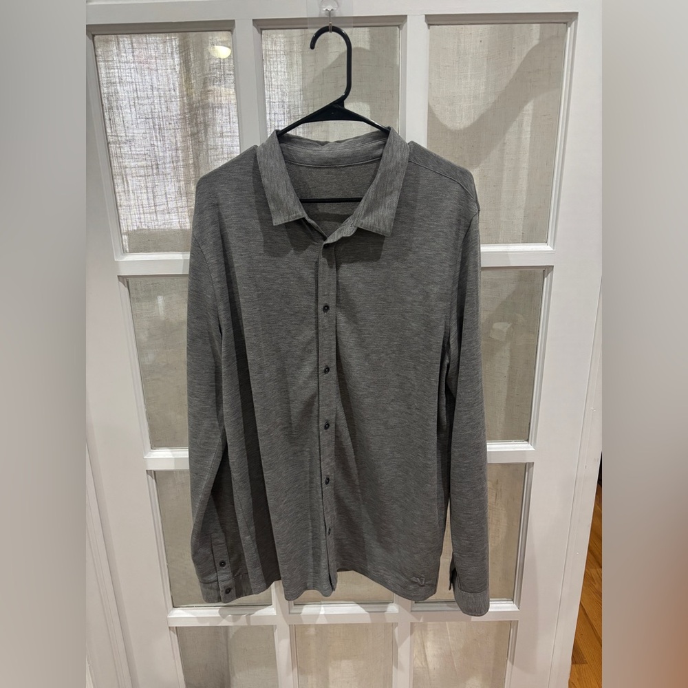 Vuori Men's Charcoal Button Down Shirt
